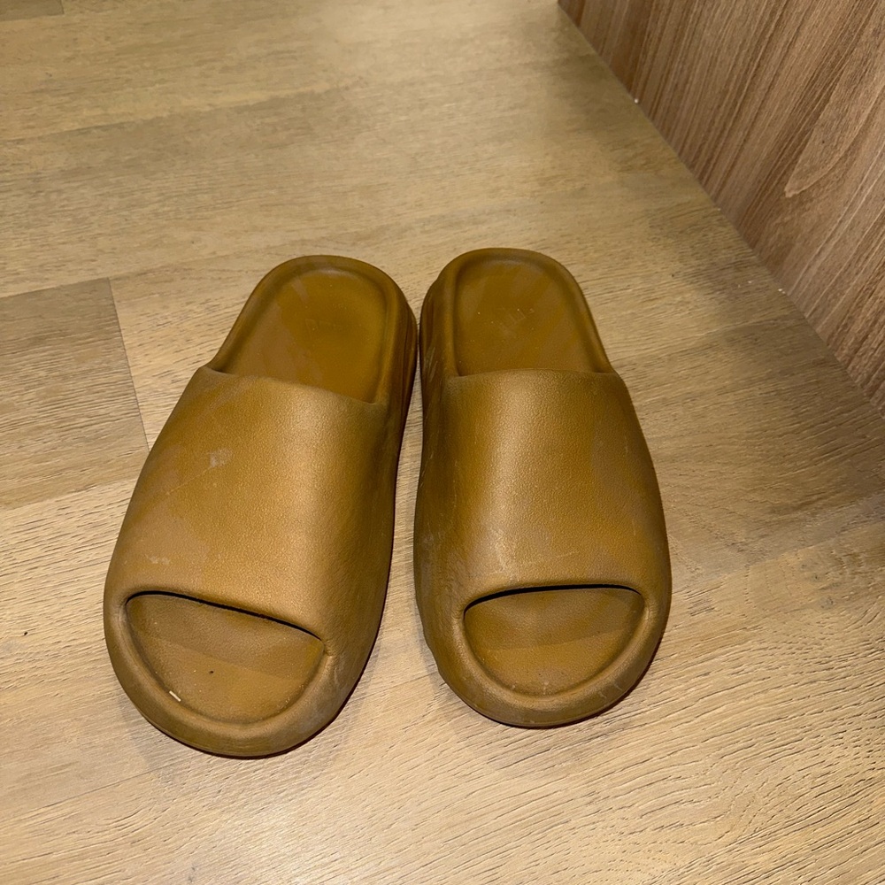 Brown Yeezy Adidas Slides